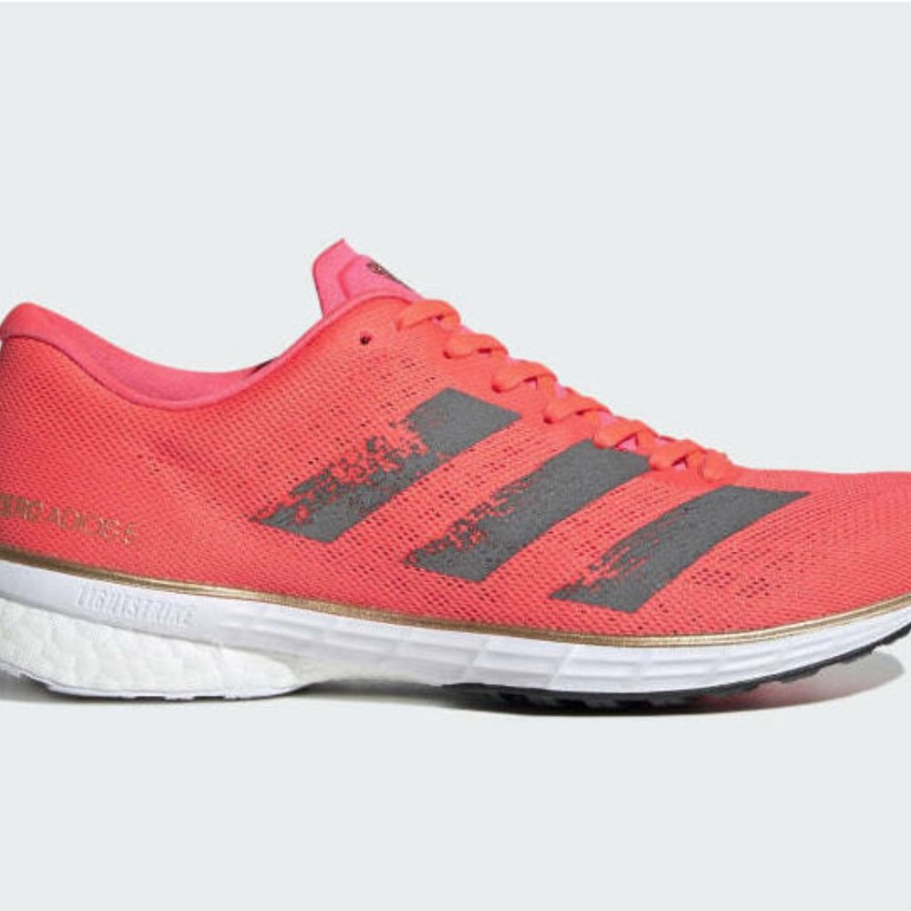 Adidas adios 5 Hot Coral Pink Reflective Sneakers